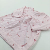 Animals Pink Cotton Dress - Girls 3-6 Months