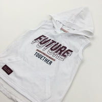 'Future' White Sleeveless Hoodie T-Shirt - Boys 18-24 Months