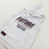 'Future' White Sleeveless Hoodie T-Shirt - Boys 18-24 Months