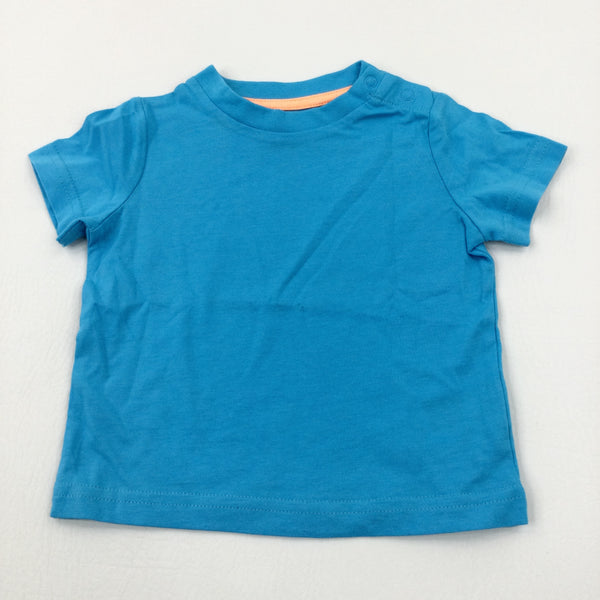 Blue Cotton T-Shirt - Boys 6-9 Months