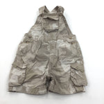 Camouflage Light Brown Lightweight Cotton Dungarees - Boys 6-9 Months
