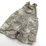 Camouflage Light Brown Lightweight Cotton Dungarees - Boys 6-9 Months