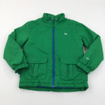 Green Jacket with Blue Zips - Boys 9-10 Years