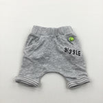 'Giggle' Grey Jersey Trousers - Boys/Girls Tiny Baby