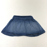 Mid Blue Lightweight Denim Skirt - Girls 9-12 Months