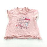 'Splish & Splash' Catmaid & Rabbitmaid Pink T-Shirt - Girls 3-6 Months