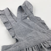 Grey Lined Dress - Girls 6-9 Months