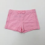 Pink Jersey Shorts - Girls 6-9 Months