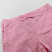 Pink Jersey Shorts - Girls 6-9 Months