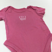 'You're Limited Edition' Pink Short Sleeve Bodysuit - Girls 9-12 Months