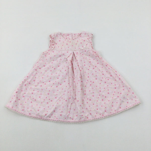 Spotty Pink Dress - Girls 6-9 Months