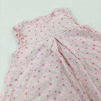 Spotty Pink Dress - Girls 6-9 Months