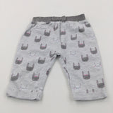 Rabbits Grey Lightweight Jersey Trousers - Girls 0-3 Months