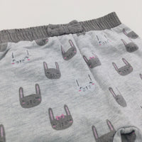 Rabbits Grey Lightweight Jersey Trousers - Girls 0-3 Months