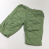 Green Lightweight Cotton Trousers - Boys 2-4 Months