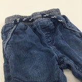 Dark Blue Denim Jeans - Boys 3-6 Months