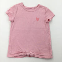 Heart Motif Pink T-Shirt - Girl 3-4 Years