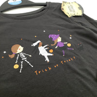 **NEW** 'Trick Or Treat' Trick Or Treaters Black Long Sleeve Top - Girls 18-24 Months