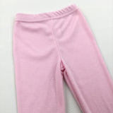 Pink Lightweight Jersey Trousers - Girls 3-6 Months