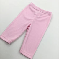 Pink Lightweight Jersey Trousers - Girls 3-6 Months