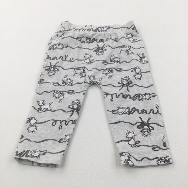 'Marie' Aristocats Grey Leggings - Girls 3-6 Months