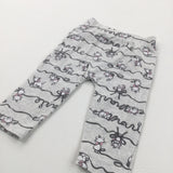 'Marie' Aristocats Grey Leggings - Girls 3-6 Months