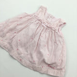 Hearts & Spots Pink Lightweight Corduroy Dress - Girls Tiny Baby