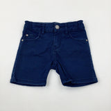 Blue Shorts With Adjustable Waist - Boys 18-24 Months