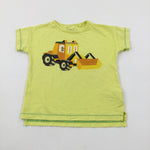 Tractor Yellow Cotton T-Shirt - Boys 18-24 Months