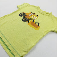 Tractor Yellow Cotton T-Shirt - Boys 18-24 Months