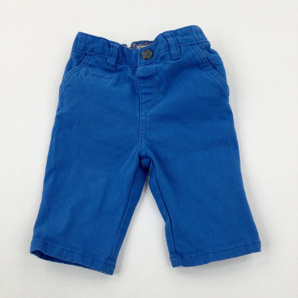 Blue Shorts With Adjustable Waist - Boys 18-24 Months