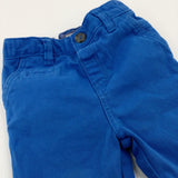 Blue Shorts With Adjustable Waist - Boys 18-24 Months