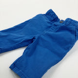 Blue Shorts With Adjustable Waist - Boys 18-24 Months