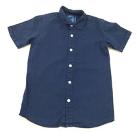 Navy Short Sleeve Shirt - Boys 9 Years