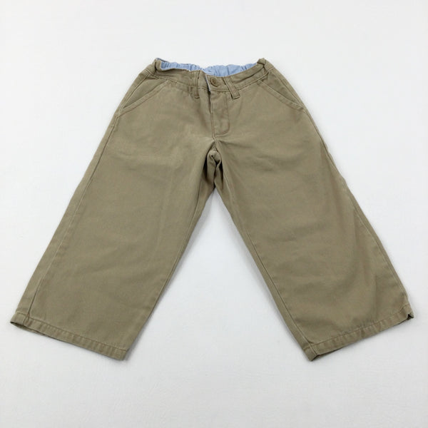 Tan Smart Trousers With Adjustable Waist - Boys 18-24 Months