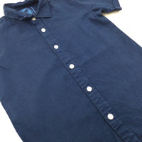 Navy Short Sleeve Shirt - Boys 9 Years