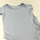 Blue Short Sleeve Bodysuit - Boys Newborn