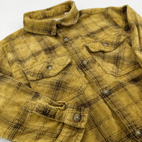 Yellow Checked Long Sleeve Shirt - Boys 18-24 Months