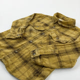 Yellow Checked Long Sleeve Shirt - Boys 18-24 Months