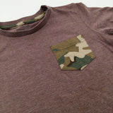 Camouflage Pocket Brown T-Shirt - Boys 2-3 Years