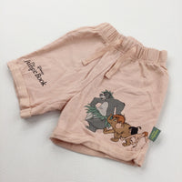 'Jungle Book' Peach Lightweight Jersey Shorts - Girls 12-18 Months