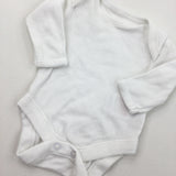 White Long Sleeve Bodysuit - Boys/Girls Tiny Baby