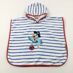 Parrot Appliqued Hooded Towel - Boys 2-3 Years