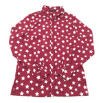 Stars Burgundy Long Sleeve Shirt - Girls 9 Years