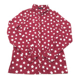 Stars Burgundy Long Sleeve Shirt - Girls 9 Years