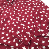 Stars Burgundy Long Sleeve Shirt - Girls 9 Years