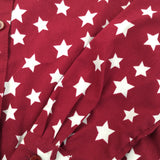 Stars Burgundy Long Sleeve Shirt - Girls 9 Years