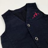 Navy Waistcoat - Boys 2-3 Years