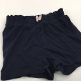 Dark Navy Lightweight Jersey Shorts - Girls 12-18 Months