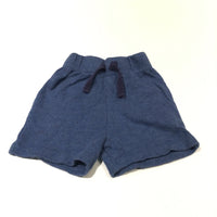 Slate Blue Lightweight Jersey Shorts - Boys 0-3 Months